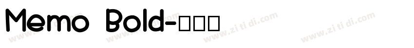 Memo Bold字体转换